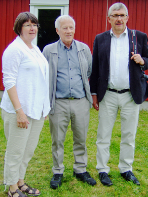 Kerstin, Åke och Karl-Eric vid invigningen.
